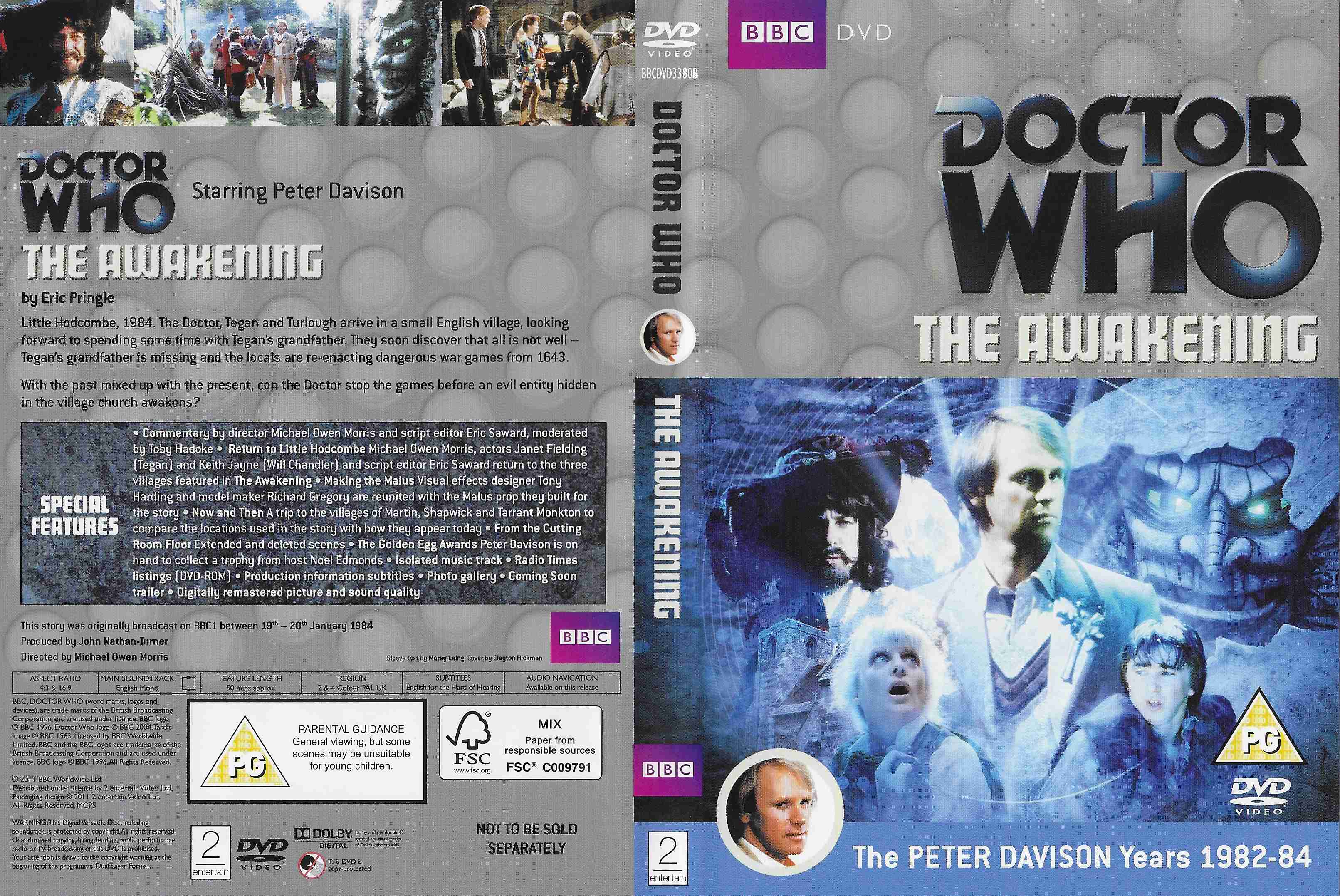 Picture of BBCDVD 3380B Doctor Who - The awakening by artist Malcolm Hulke from the BBC records and Tapes library